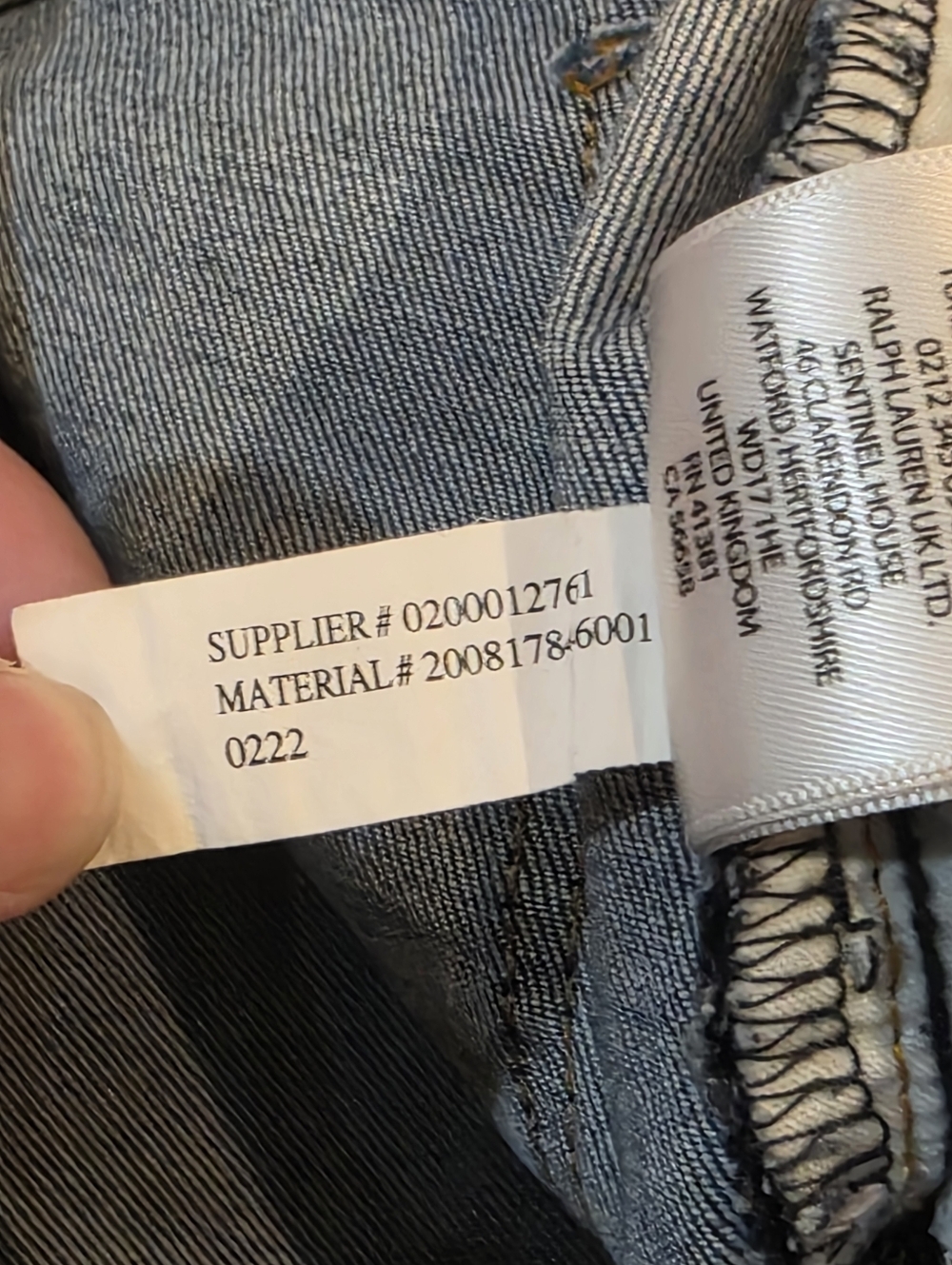 Lauren Ralph Lauren Knee Length Denim Straight Skirt Sz 14 Casual Work - Picture 5 of 10
